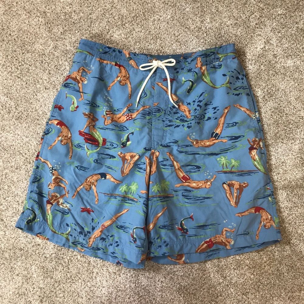 POLO Ralph Lauren SPORT Hawaiian SWIM TRUNKS  M